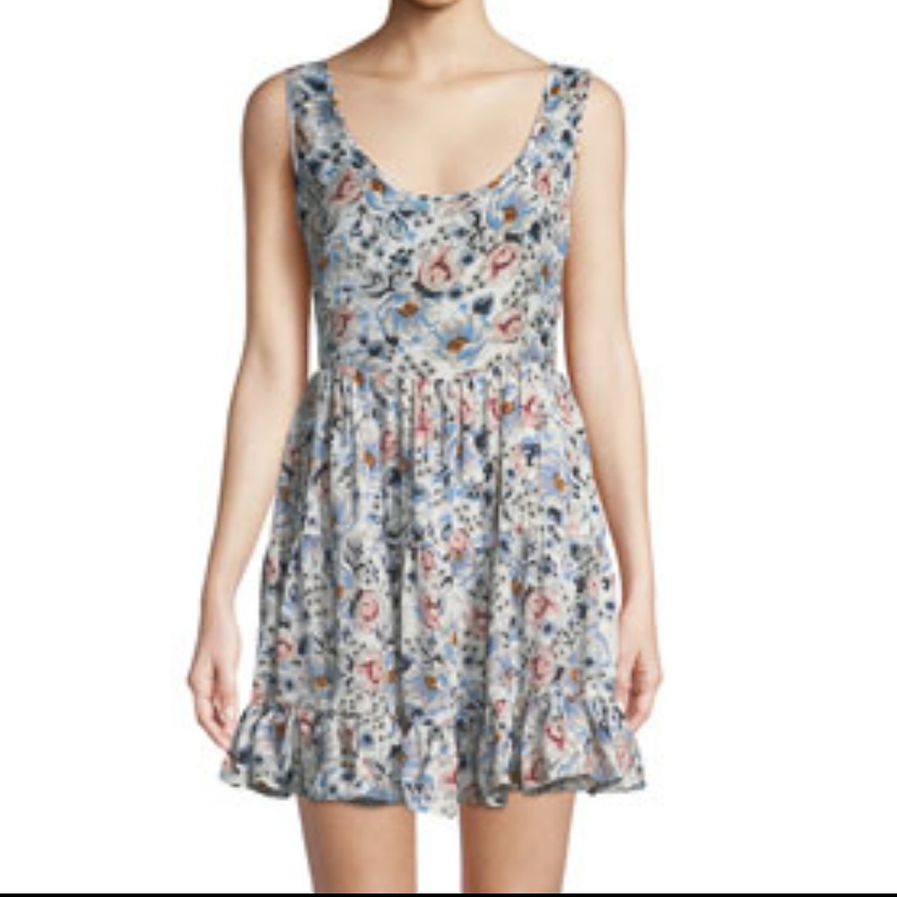 Floral Open Back Dress